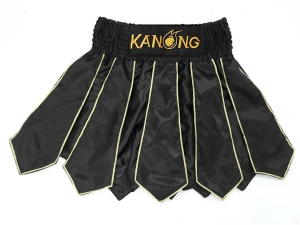 Kanong Gardiator Muay Thai Shorts : KNS-142-Black